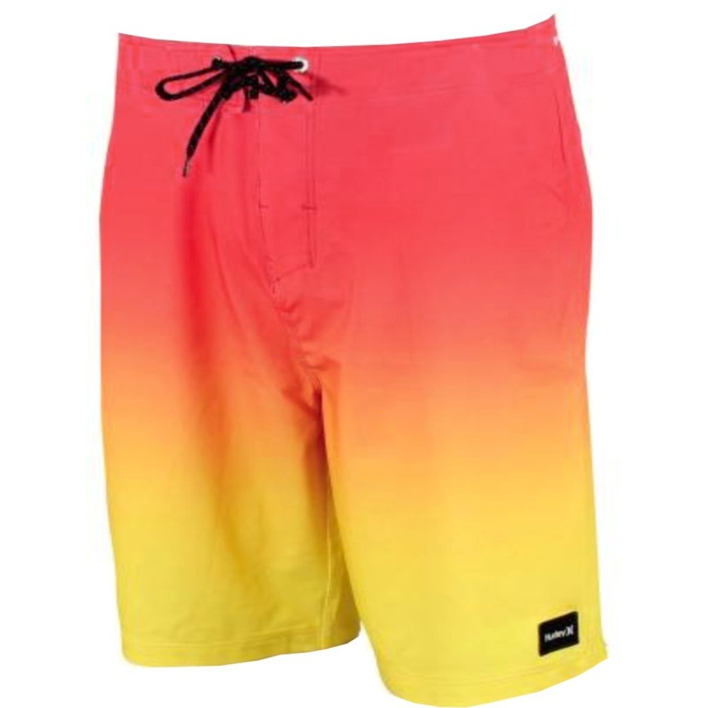 Hurley Phantom Weekender Board Shorts - NWT Mens 40 Red / Yellow - #47052-F2